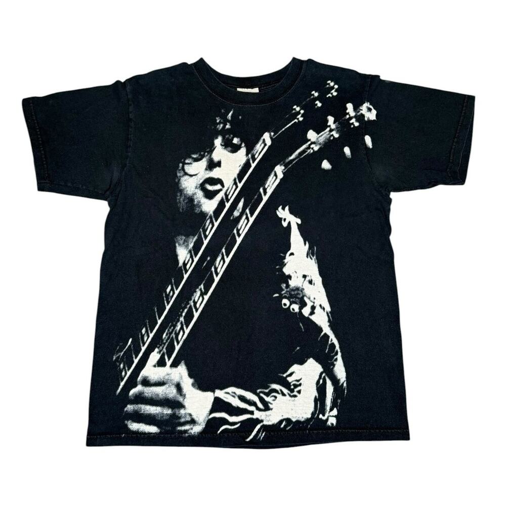 Vintage Liquid Blue Jimmy Page AOP Band T-Shirt